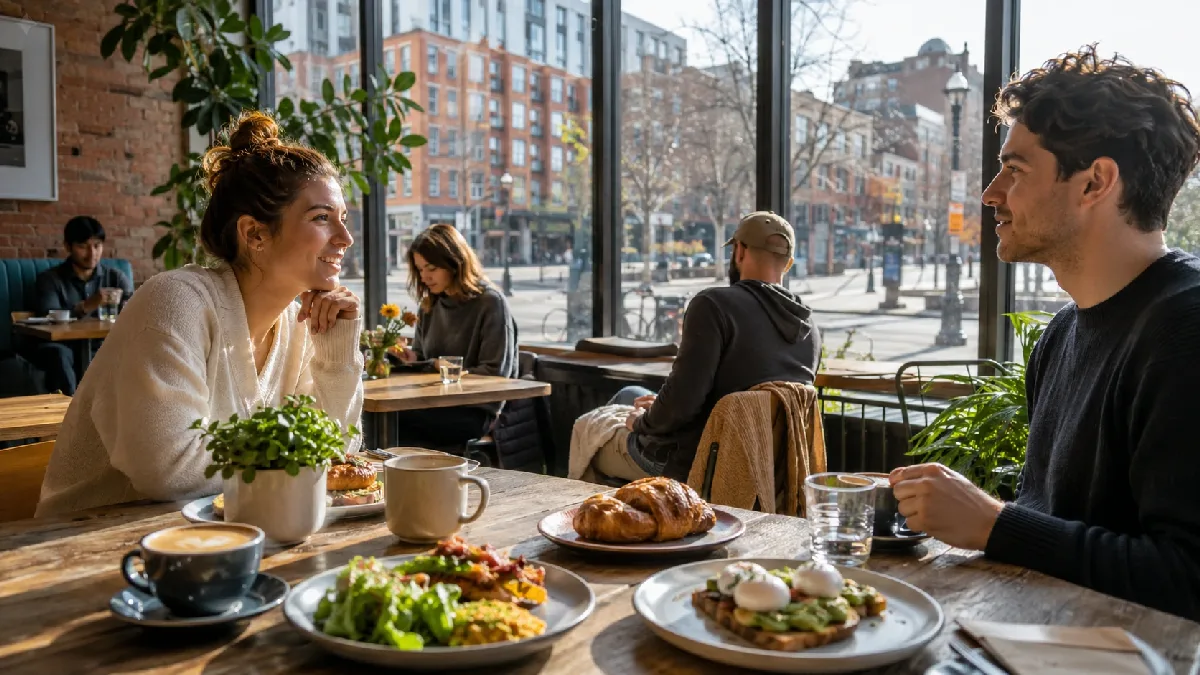 Brunch And Coffee At A Downtown Kitchener Cafe