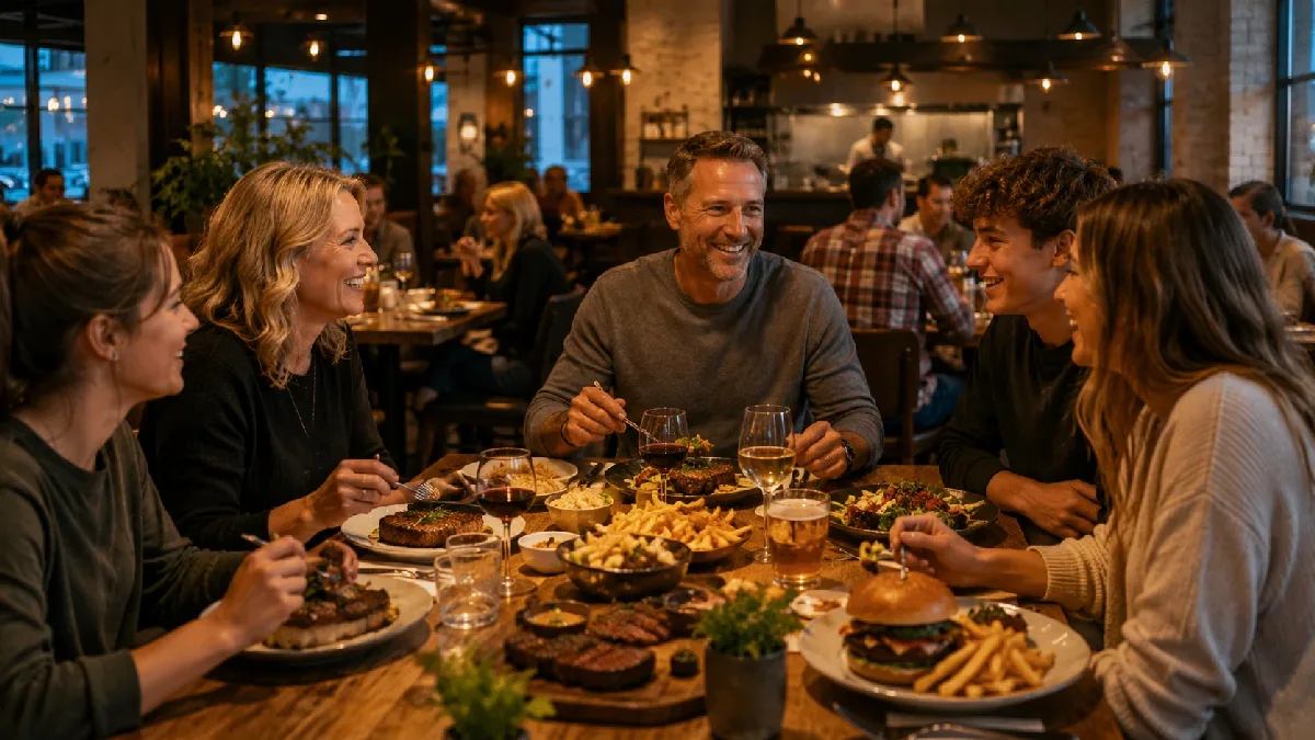 Family Dining At A New Kitchener Steakhouse