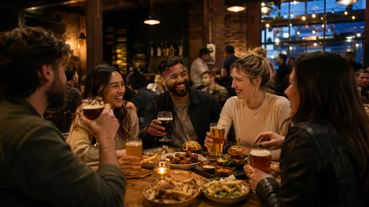 Laughter, Friends, and Pub Comfort Food